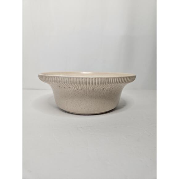 Vintage McCoy Pottery Tan Speckled Serving Bowl #593 Made in USA Cali Original - Picture 2 of 9